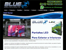 Tablet Screenshot of blue2.com.mx